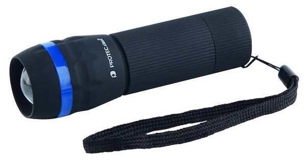 PROTEC.class Zoom-Taschenlampe PZTL 1W-LED