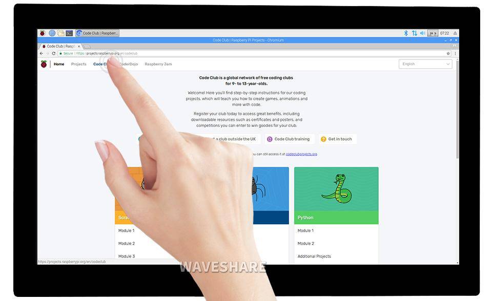 13,3" Display zum Einbau mit HDMI Eingang und kapazitivem Touchscreen