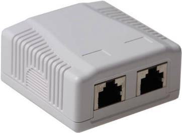 ACT Surface mounted box shielded 2 ports CAT6A