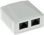 ACT Surface mounted box unshielded 2 ports CAT5E