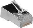 ACT RJ45 (8P/8C) shielded modulaire connector for round cable with solid conductors