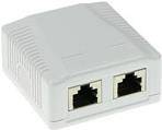 ACT Surface mounted box shielded 2 ports CAT6