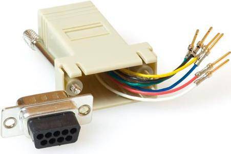 ACT TD09F8 Kabelschnittstellen-/adapter D-Sub RJ45 Beige