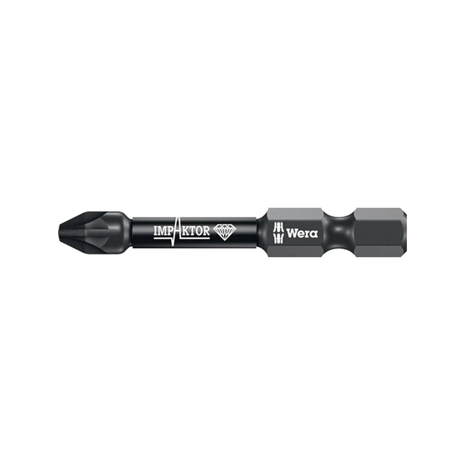 Wera 5x Bit 855/4 IMP DC PZD2 Länge 50 mm 1/4" E6,3 Impaktor DC - 5157661001