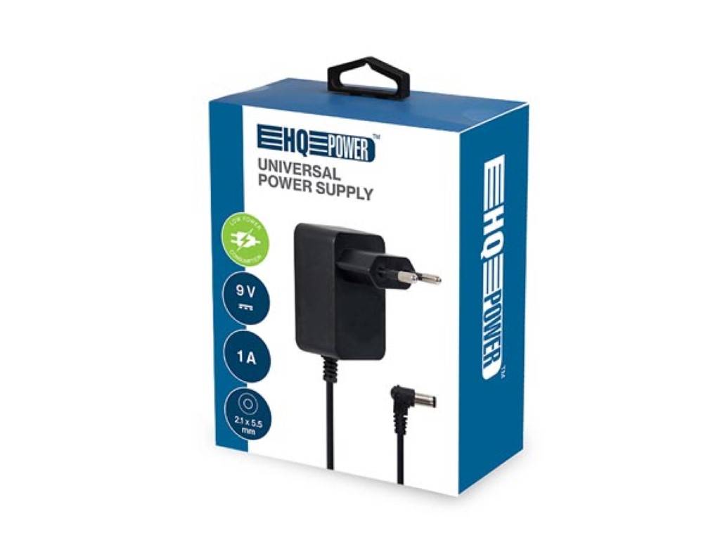 UNIVERSAL-NETZTEIL - 9 VDC - 1 A - 9 W - STECKER (2.1 x 5.5 mm)