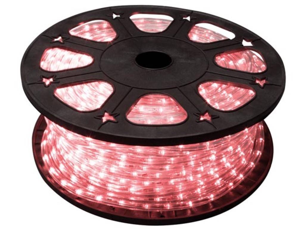 LED-Lichtschlauch flexibel für Dekoration, 36 LEDs/Meter, 45m, Rot