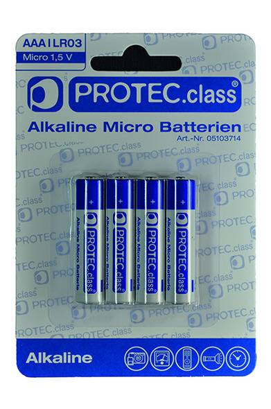 PBAT AAA Micro Batterien 4er Blister