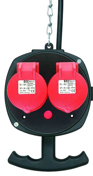 PHV3S2C Hängeverteiler 3xSchuko 2xCEE16A