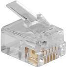 ACT RJ12 (6P/6C) modulaire connector for flat cable