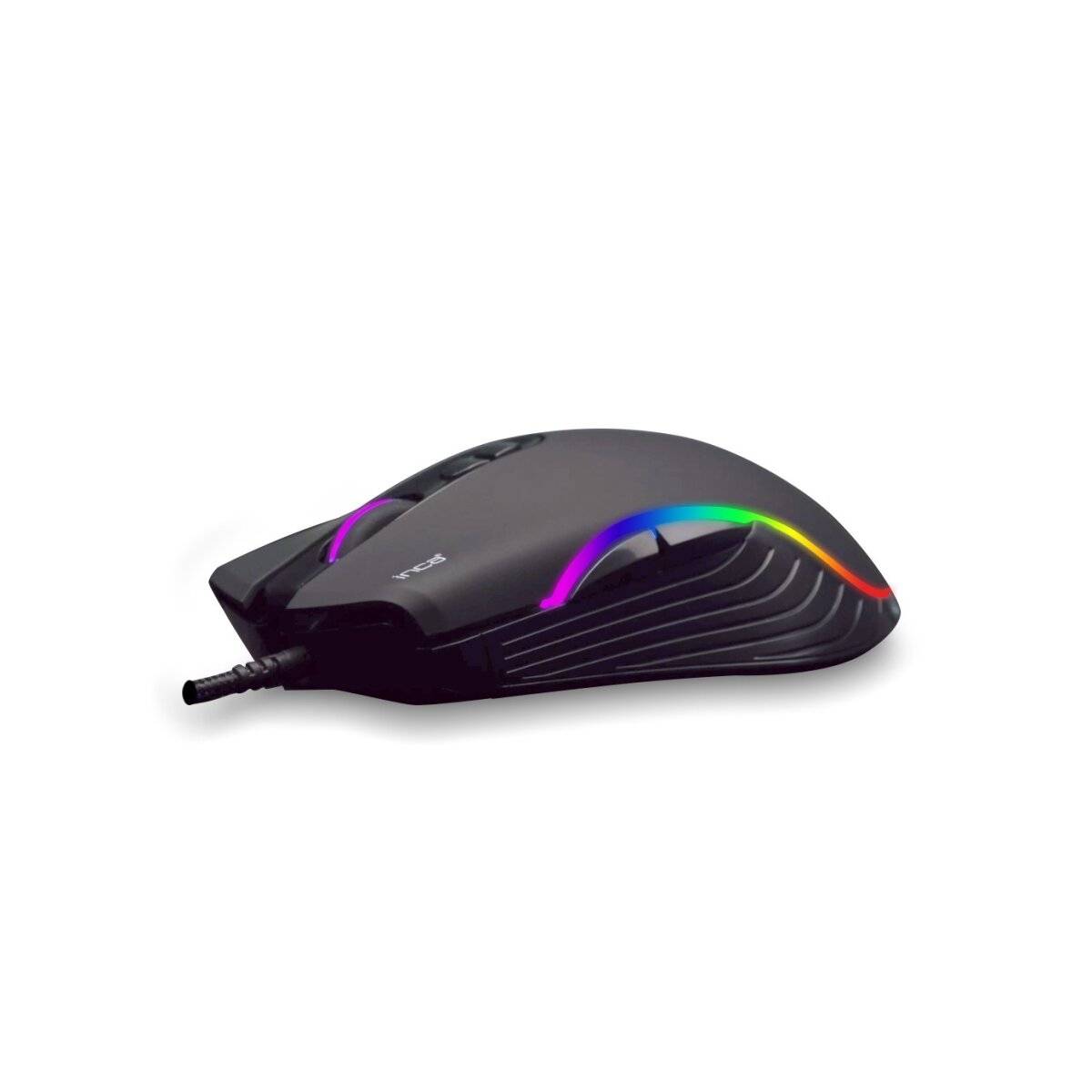 Inca RGB Makro Tasten Professional Gaming Maus 4800 DPI schwarz