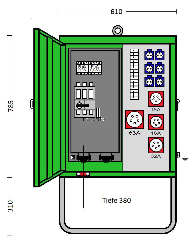 V63N/A/6211-2-UEK Anschlussschrank
