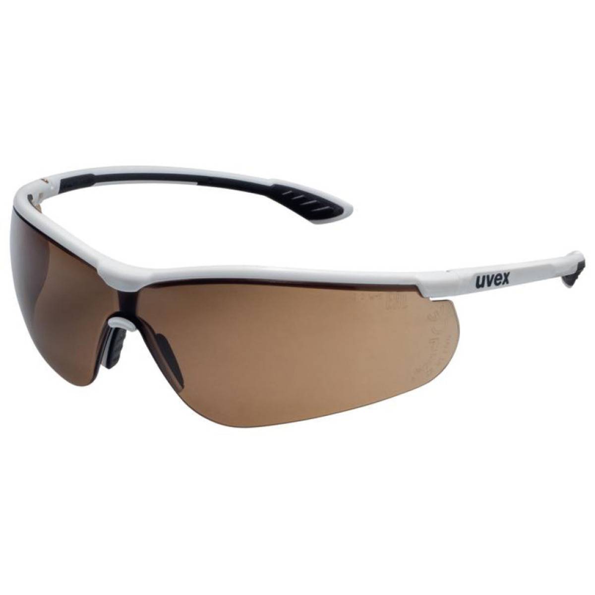 uvex Brille sportstyle 9193.223, Kat.II, weiß/schwarz, CBR23, PC-Scheibe, extreme, 23g