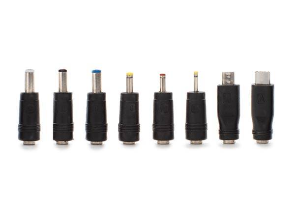 UNIVERSAL-STECKER-SET - FÜR DC-STECKER 2.1 x 5.5 mm - 8-tlg.