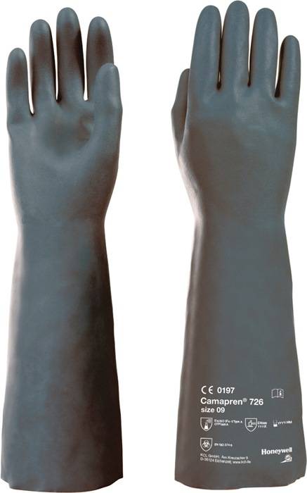 HONEYWELL 072610141E Chemikalienhandschuhe Camapren 726 Größe 10 schwarz EN388 /