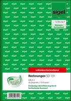 Sigel - Rechnungsformular - 50 Blatt - A5 - Kopie