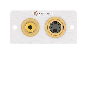 KIND Konnect 50 alu - Video/ 7444000505 S-Video Blende 1/2 50x50 m.Kabelpeitsche Install.Baumaterial
