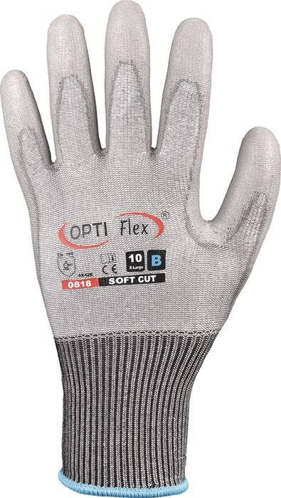 OPTIFLEX 0818-10H Handschuhe SOFT CUT Größe 10 grau EN 420, EN 388 PSA-Kategorie