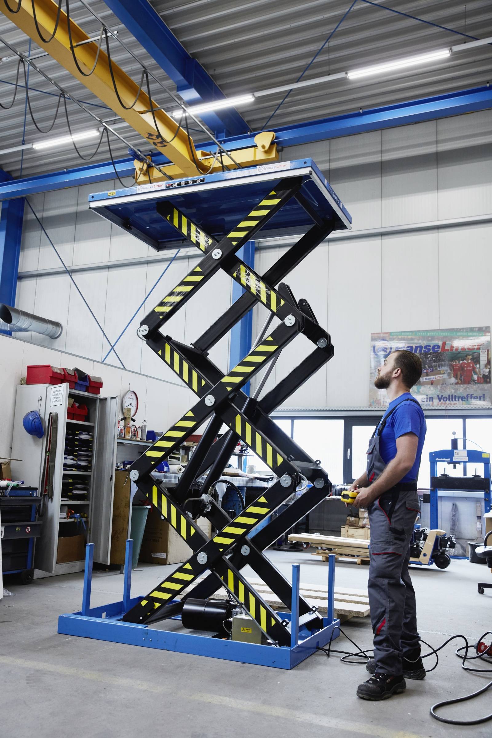 Hanselifter Hubtisch TRSHT 230V Hubhöhe 3000mm Tragkraft 2000kg
