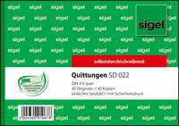 Sigel - Quittung - 40 Blatt - A6 - Querformat