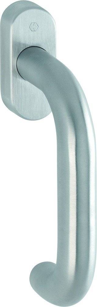 Hoppe DK-Fenstergriff, Paris E038/U30, mit ovaler Rosette, VK7x32, F69