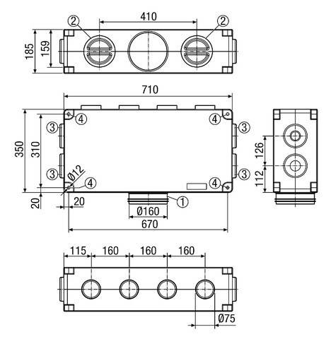 Maico Luftverteiler MF-V75-8