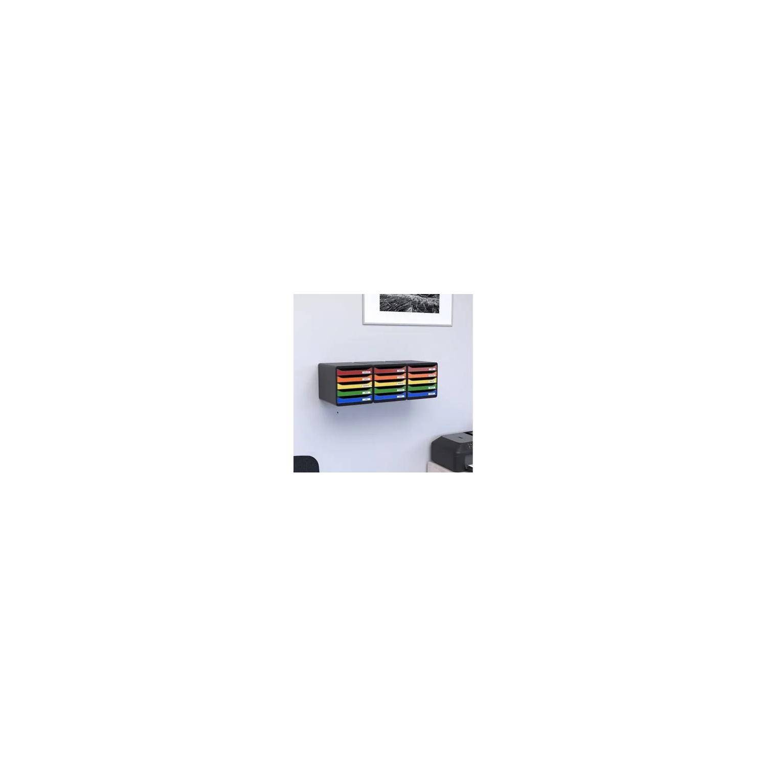 Exacompta Schubladenbox Big Box Plus 5 offene Schubladen Türkis glossy 3097282D