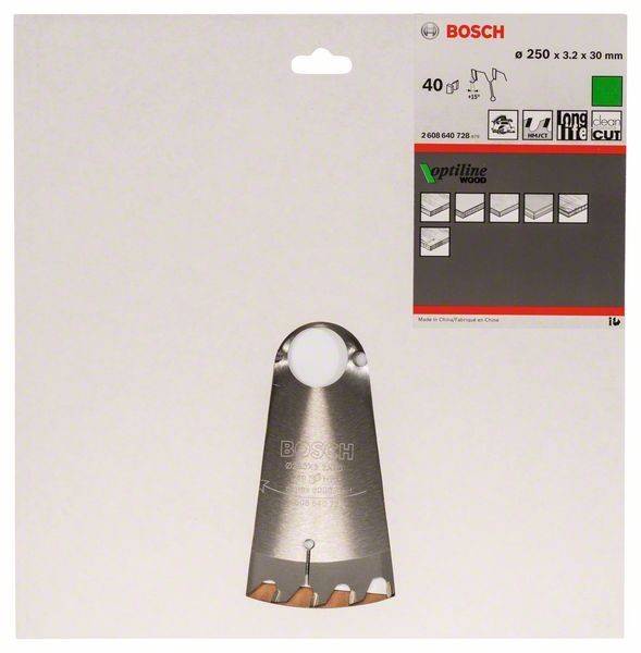 Bosch Power Tools Kreissägeblatt Wood 2608640728