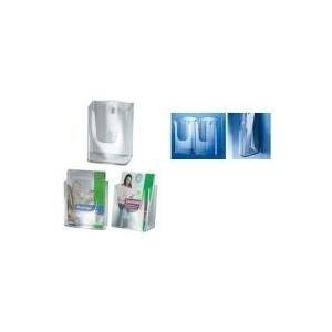 sigel Wand-Prospekthalter, Acryl, DIN lang, mit 1 Fach glasklar, Fülltiefe: 45 mm (LH117)