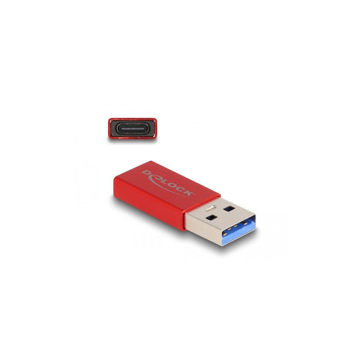 Delock USB-Adapter - USB Typ A (M) zu 24 pin USB-C (W) - USB 3.2 Gen 2 - 5 V - 9