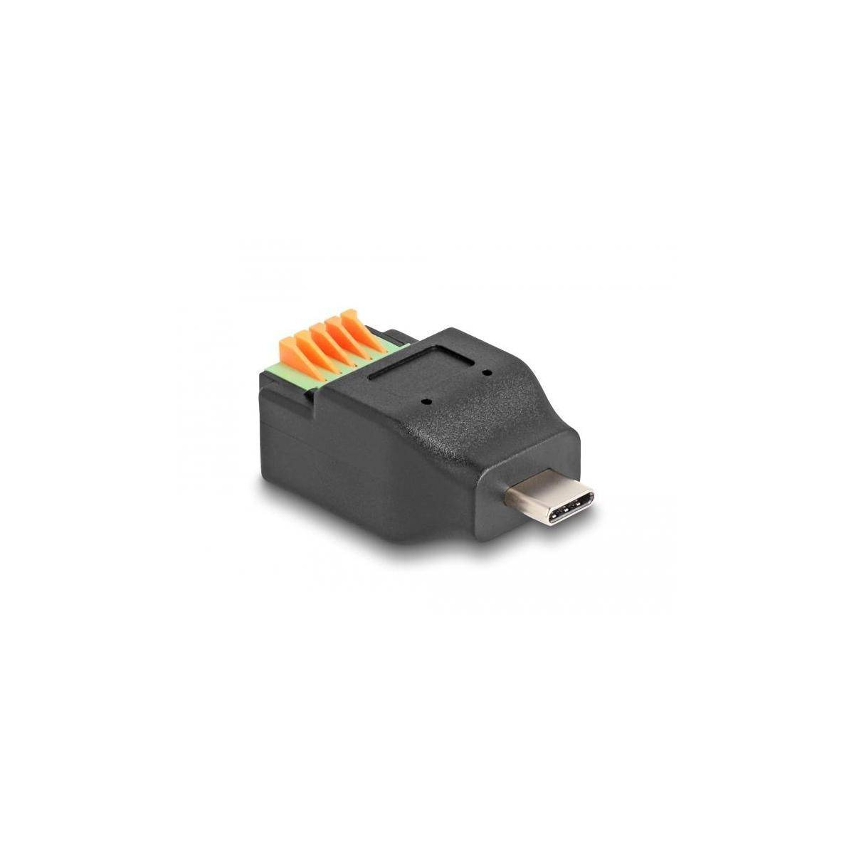 Delock USB-Adapter - 5-poliger Anschlussblock zu 24 pin USB-C (M) - USB 2.0 - Sc