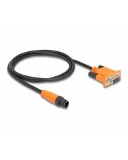 Delock Netzwerkadapter - M12 (5-polig) (M) - zu DB-9 (W) - 1 m - 5 mm - Schwarz