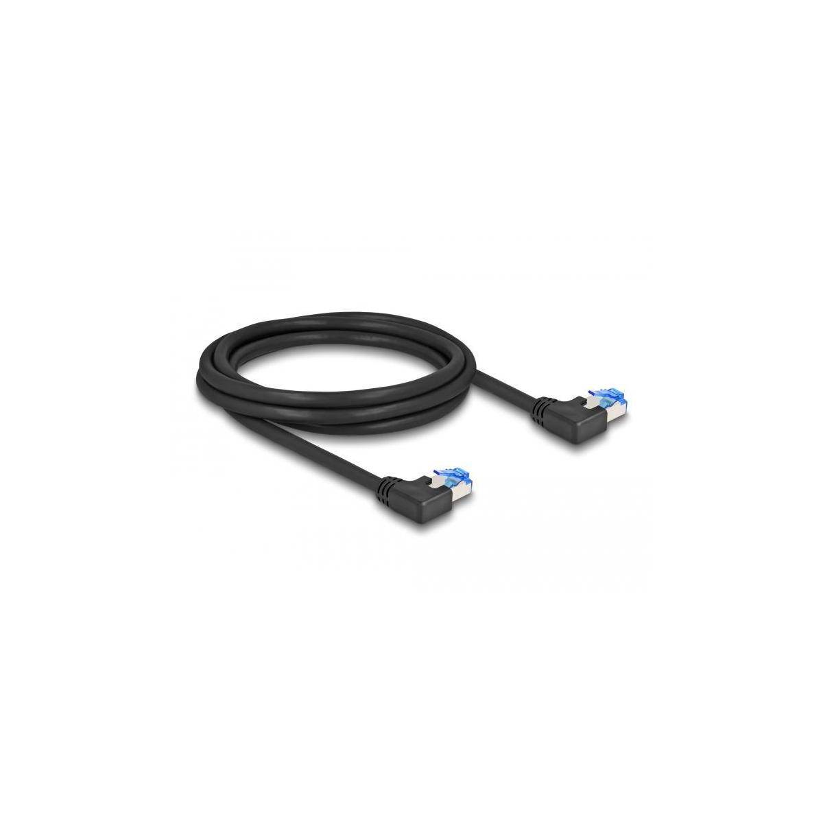 Delock Patch-Kabel - RJ-45 (M) links gewinkelt zu RJ-45 (M) - links gewinkelt -