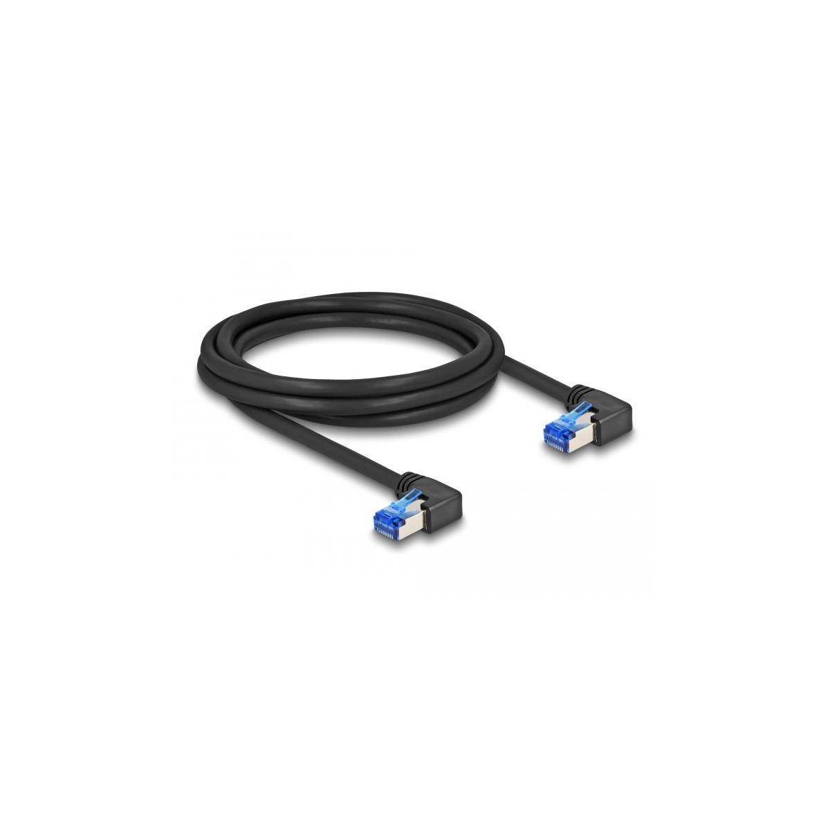 Delock Netzwerkkabel - RJ-45 (M) nach rechts abgewinkelt zu RJ-45 (M) - nach rec