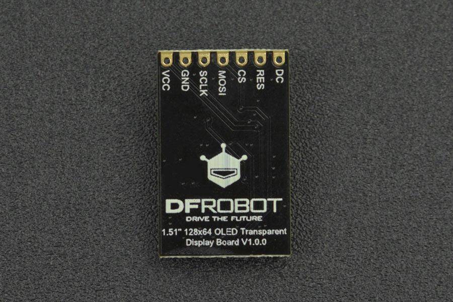DFRobot Fermion: 1.51 Zoll Transparentes OLED-Display mit Konverter (Breakout)