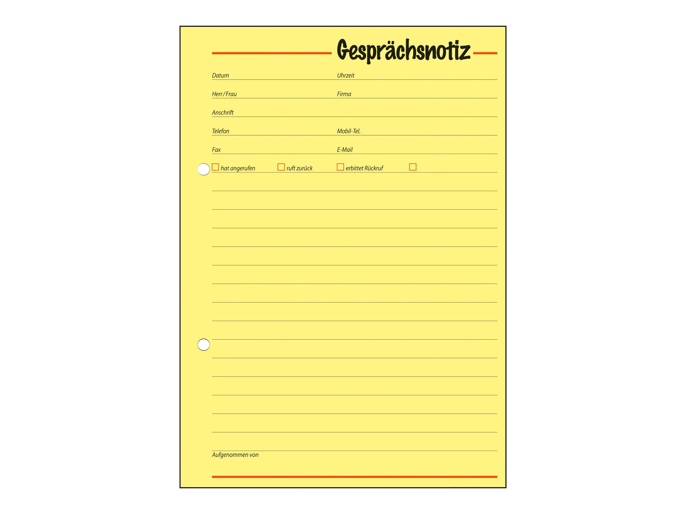 Sigel - Notizformular - 50 Blatt - A5