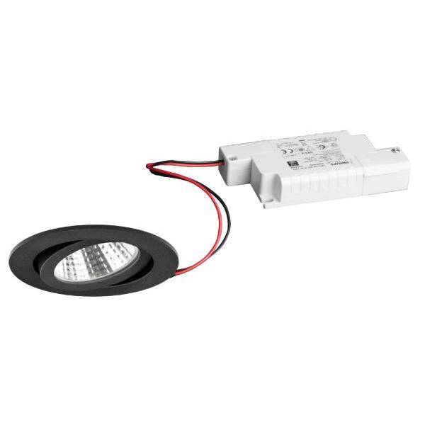Brumberg LED-Deckeneinbaustrahler-Set LB25 BB03 strukturschwarz 6W 640lm 3000K IP20