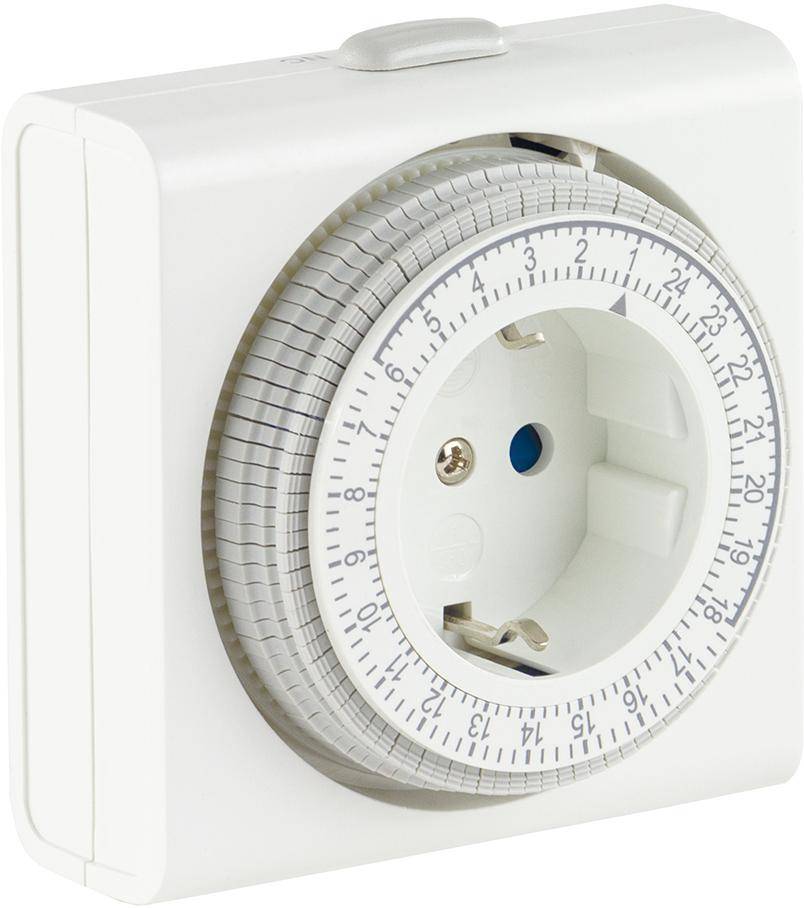Zeitschaltuhr kompakt mechanisch weiß Beschaffungsartikel