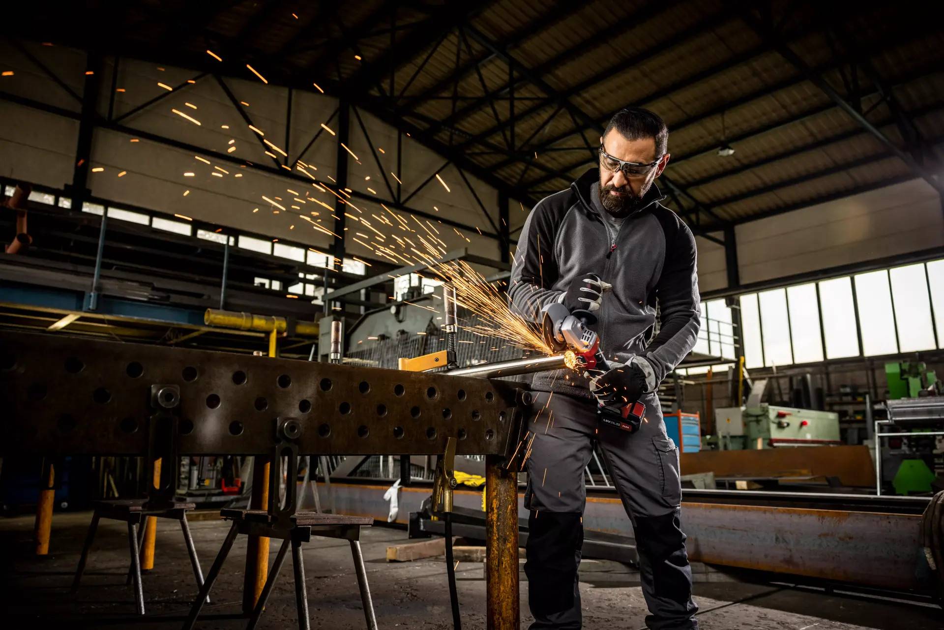 FLEX Akku-Winkelschleifer mit Drehzahlregulierung 18V LBE 125 18.0-EC C 499285