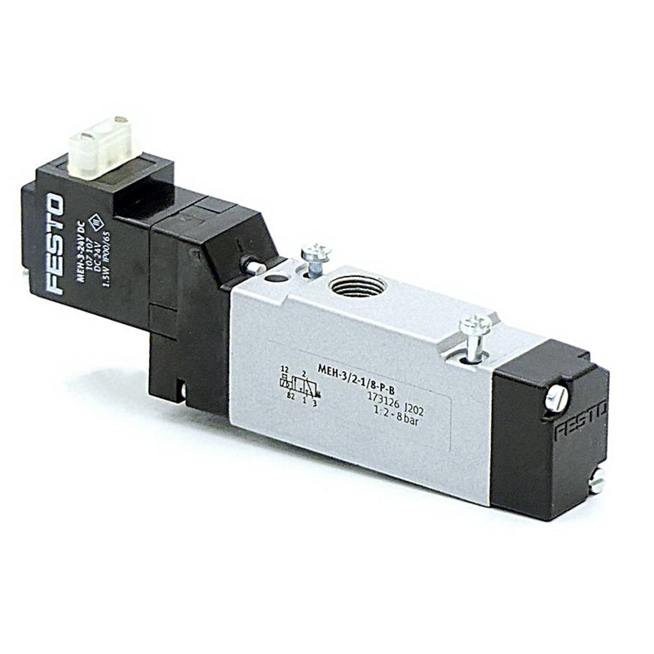 FESTO Magnetventil MEH-3/2-1/8-P-B (173126)