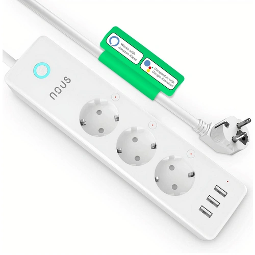 Nous A5 Smart Power Strip, 3-fach Steckdosenleiste mit 3x USB, WLAN Nous A5 Smart Power Strip, 3-fach Steckdosenleiste mit 3x USB, WLAN