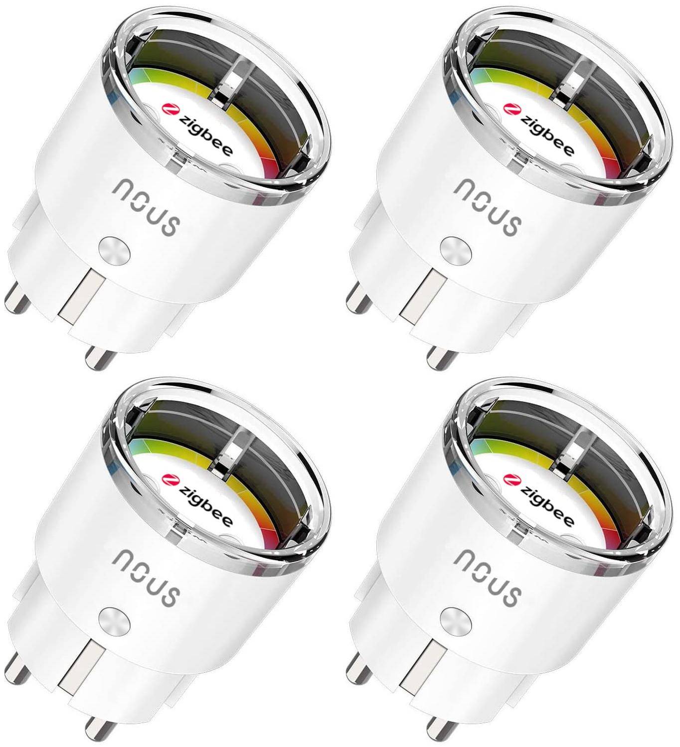 Nous A1Z Smarte Steckdose, ZigBee, 4er Set