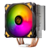 RGB-beleuchteter Computer-CPU-Kühler mit Lüfter, Kühlrippen und Kupfer-Wärmerohr