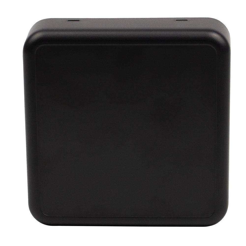 Raumsensorgehäuse 86x86x25,5mm, schwarz, geschlossen