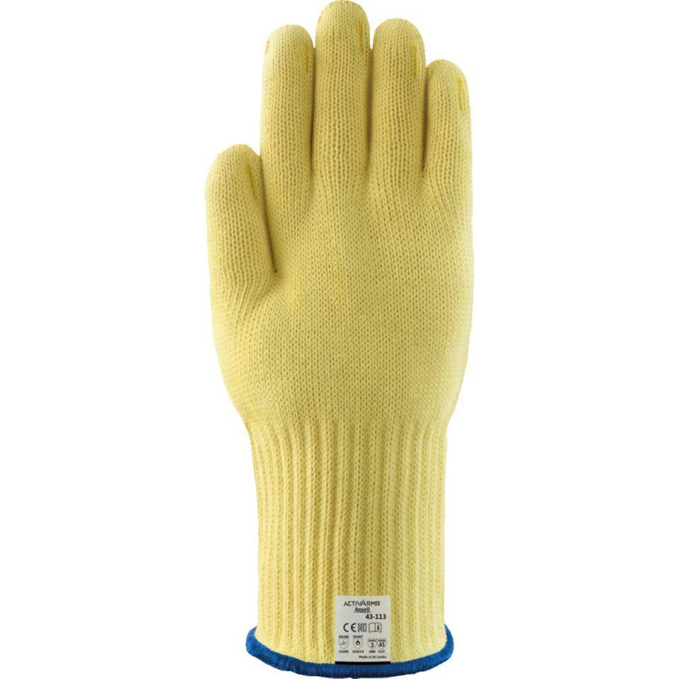 Ansell ActivArmr® Hitzeschutzhandschuh 43-113, Kat.III, gelb, 330mm, Größe 11