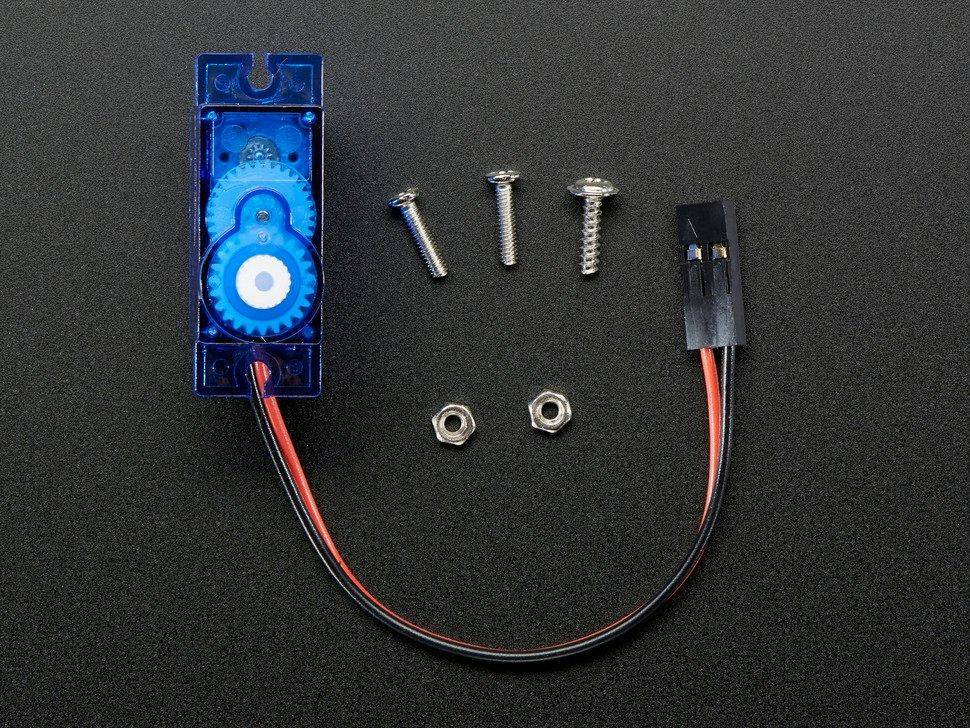 Adafruit DC Motor in Micro Servo Gehäuse