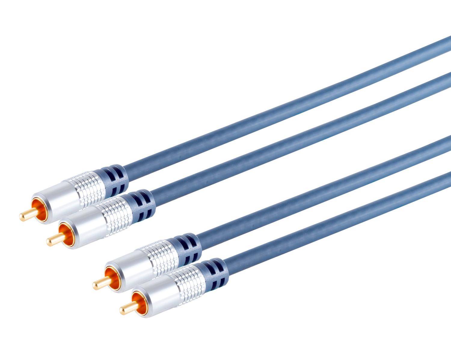 Home Cinema Stereo Audiokabel 2x Cinchstecker  2x Cinchstecker - Länge: 1,50m