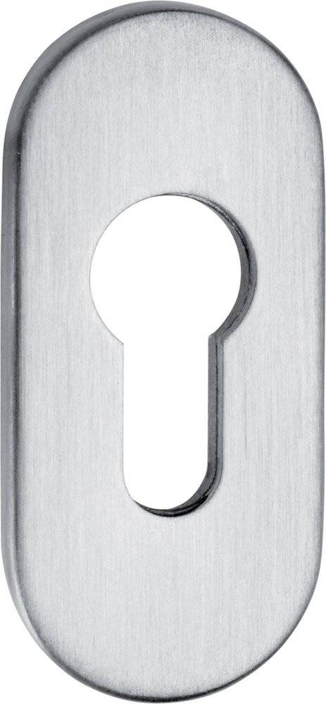 Format Rahmen-Schieberosette oval 9mm PZ Alu F12 weiß besch RAL 9016