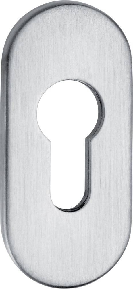 Format Schieberosette oval 9mm PZ Alu F1 silber elox