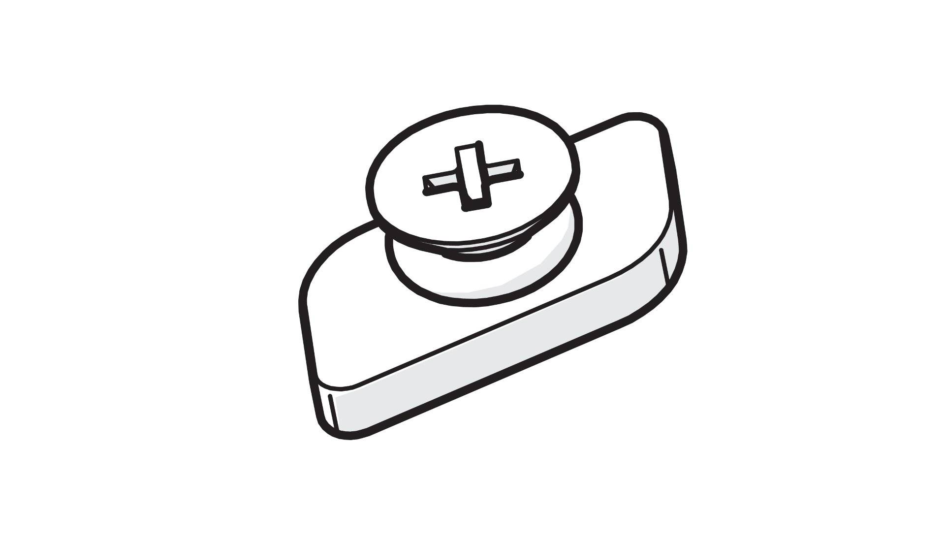 Hawa Montageset zu Wandbefestigung, 10 Stück (Hawa Junior 80)