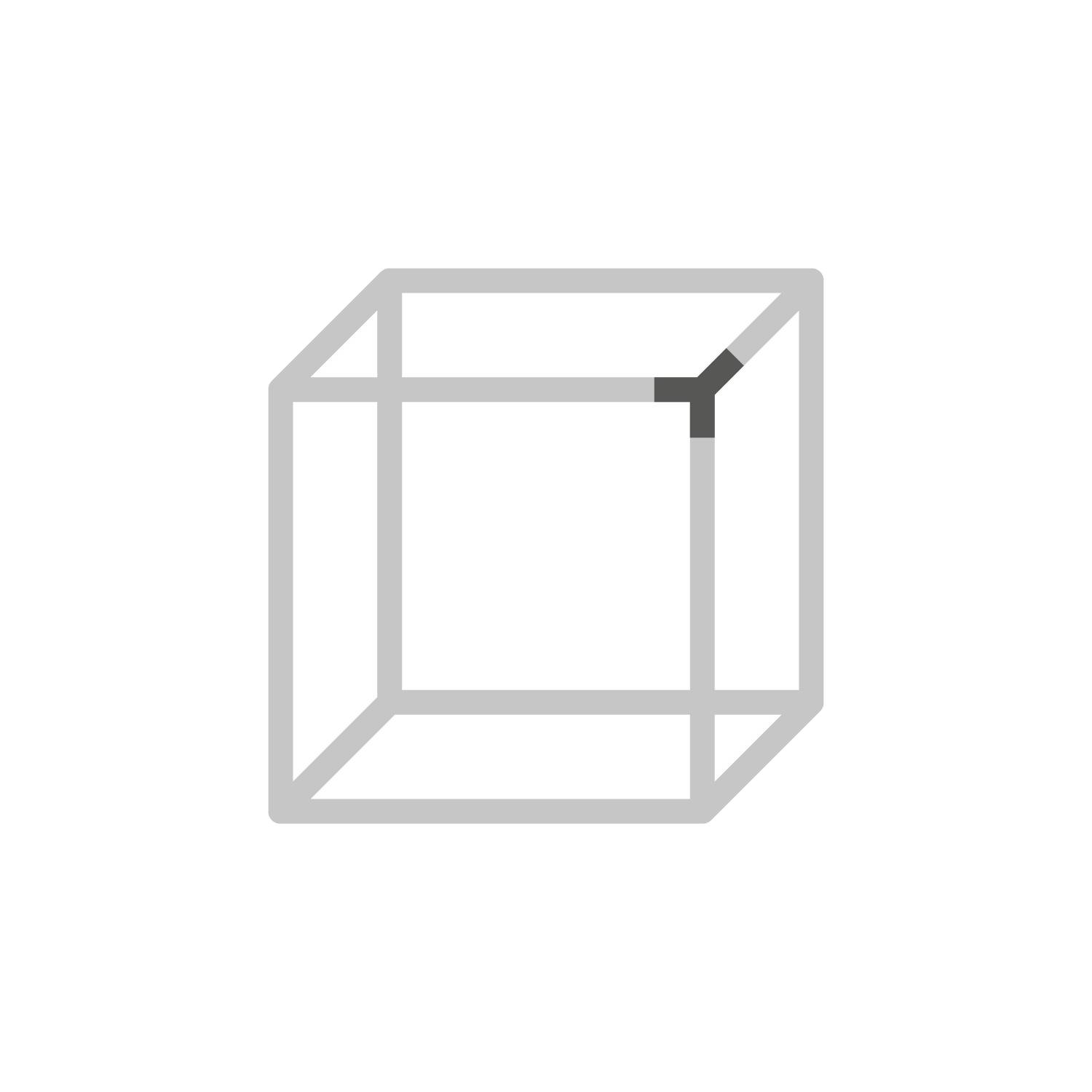 Cadro Knoten 3-fach 3D schwarz matt